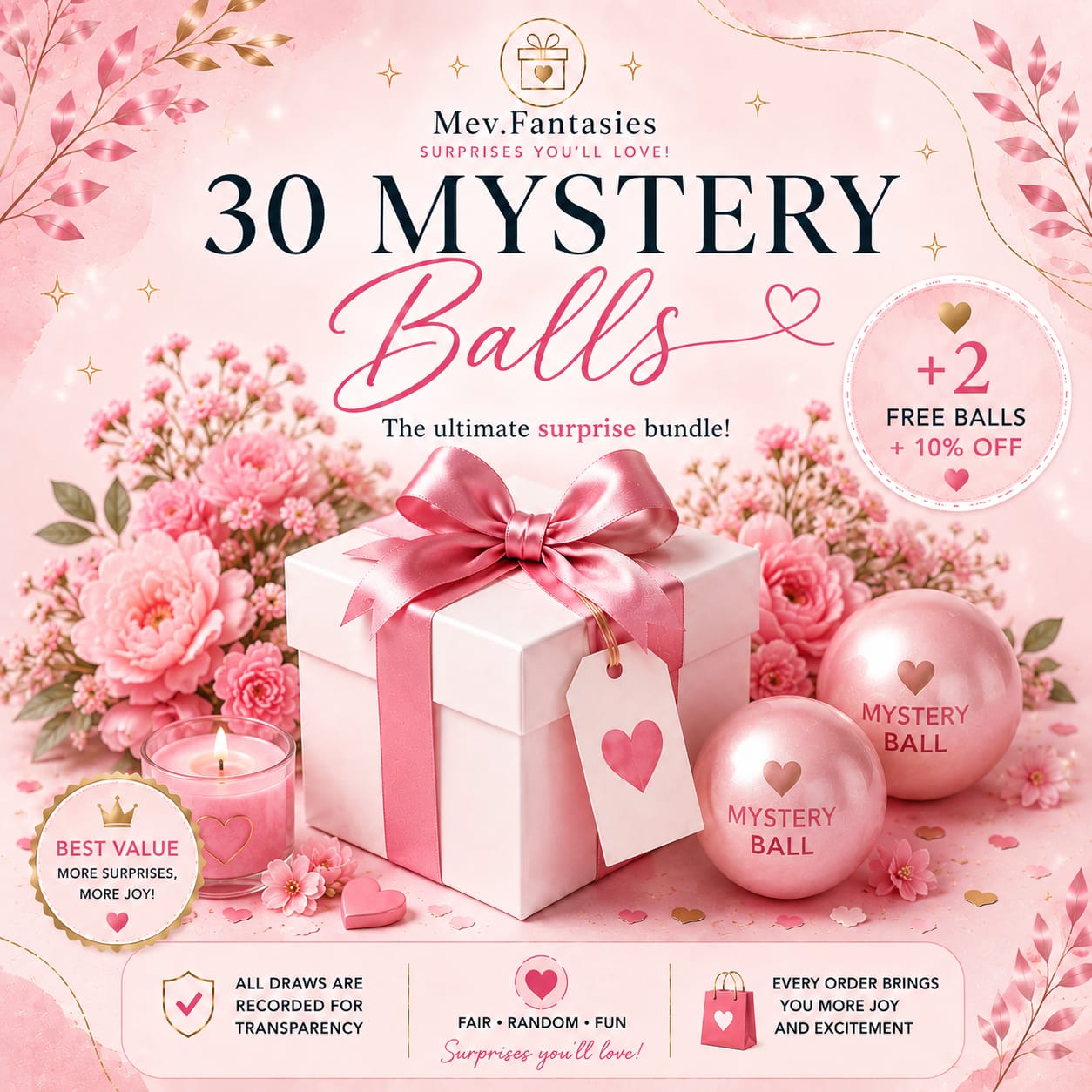 30 x Mystery Balls + 2 Extra Balls