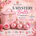 5 x Mystery Balls + Cosmetic Travel Bag