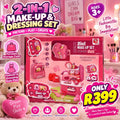 💄💕 2-in-1 Make-Up & Dressing Set – 25 Pieces!