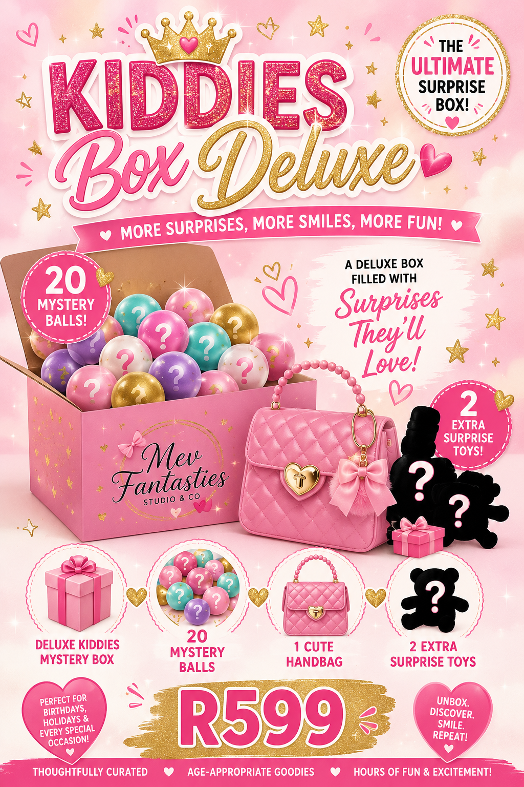🎀 Kiddies Box Deluxe 🎀 Ages 3-8 Girls only
