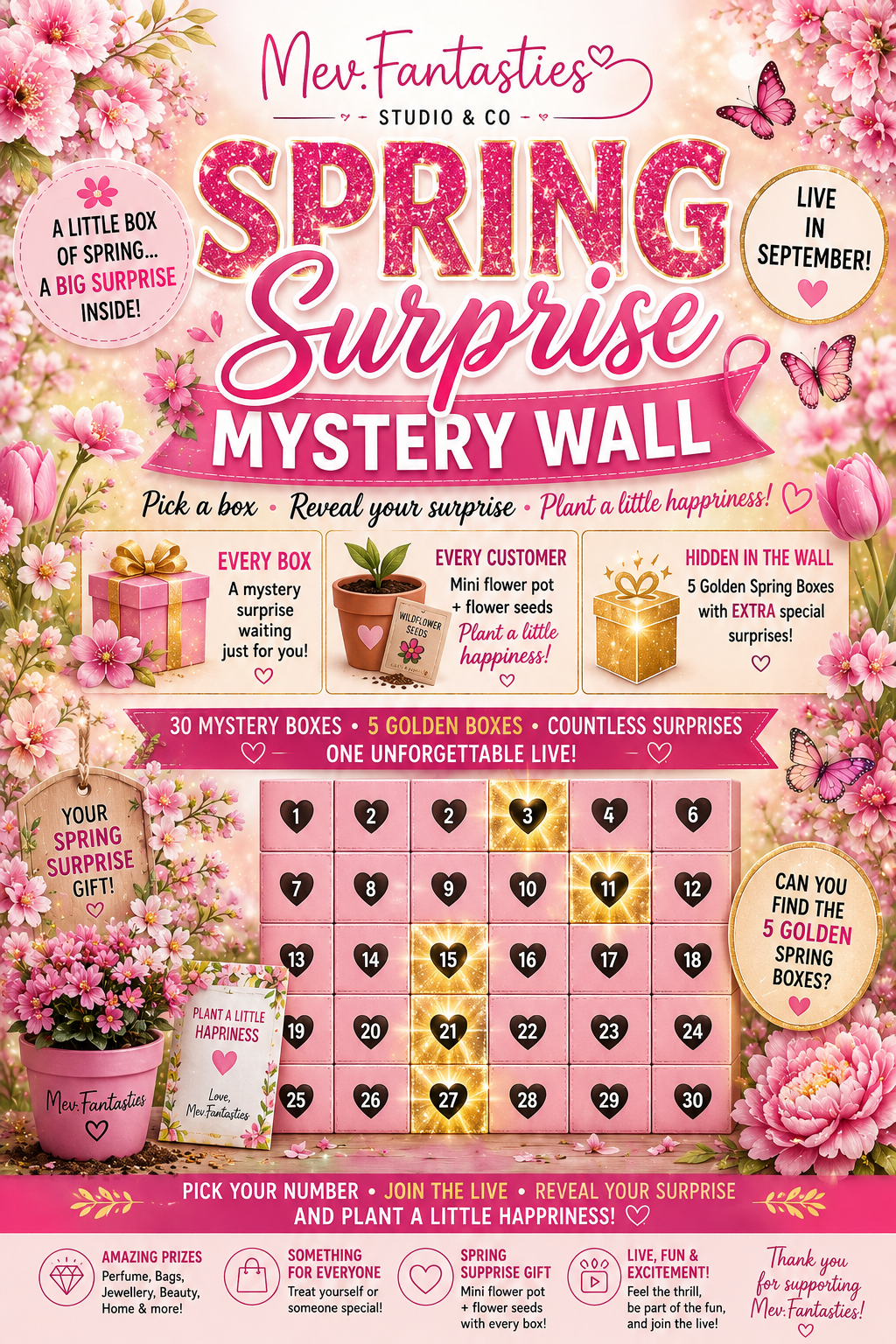 Mev.Fantasties Monthly Treasure Wall (Live Event) 2 October 17:00 Ticktock Event
